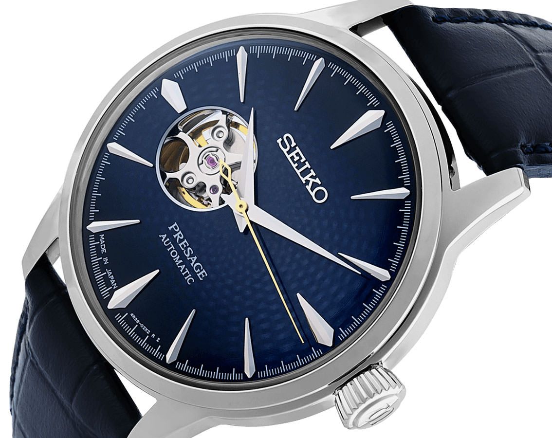 SSA405J1 Reloj Seiko Presage Cocktail de hombre para hombre pulsera de piel