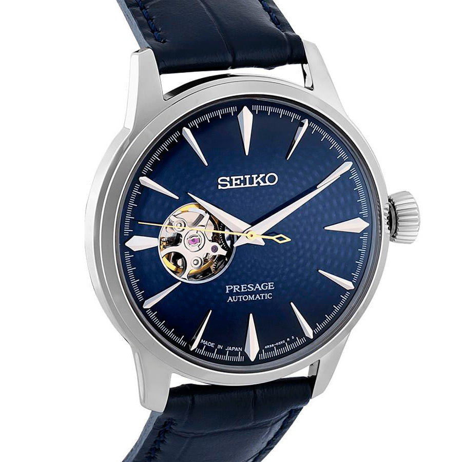 SSA405J1 Reloj Seiko Presage Cocktail de hombre para hombre pulsera de piel