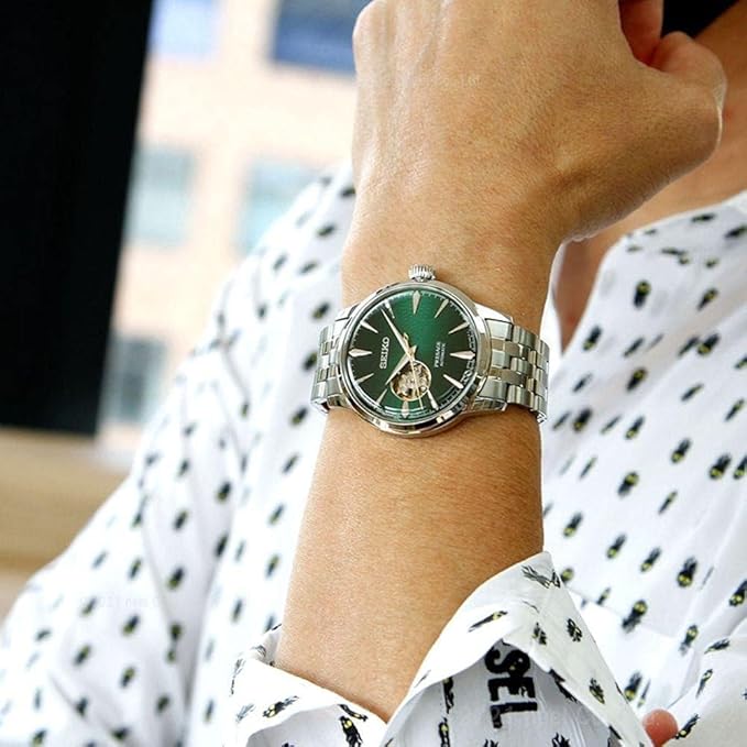 SSA441J1 Reloj Seiko Presage de caballero correa de metal 40 mm