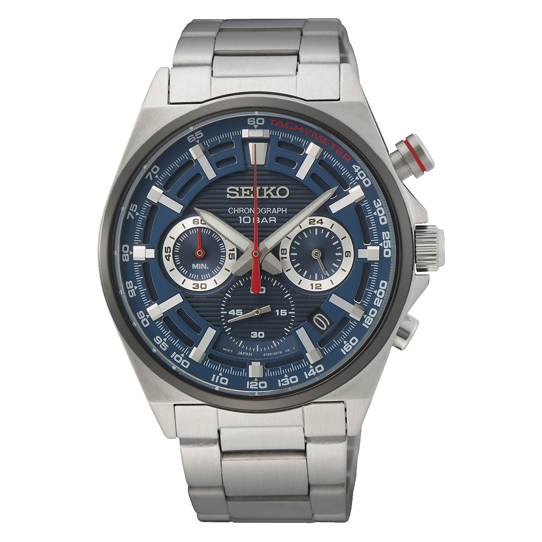 SSB407P1 Reloj Seiko Chronograph de caballero pulsera de acero inoxidable