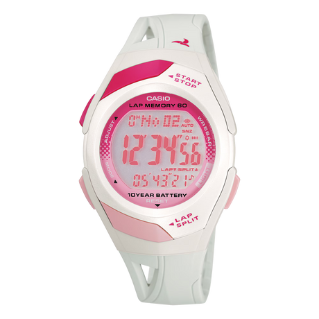 STR-300 Reloj Casio Unisex Banda de Caucho Digital 10 Años de Batería