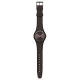 SUOC700 Reloj Swatch Brown Rebel unisex correa de resina