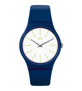 SUON127 Reloj Swatch Bluesounds unisex correa de caucho 41 mm
