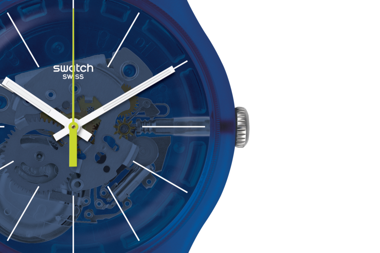 SUON142  Reloj Swatch Blue Sirup de hombre pulsera de caucho