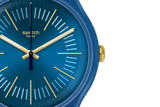 SUON143 Swatch Blue Sirup de hombre pulsera de resina