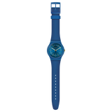 SUON143 Swatch Blue Sirup de hombre pulsera de resina