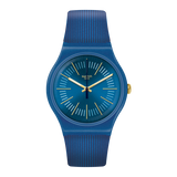 SUON143 Swatch Blue Sirup de hombre pulsera de resina