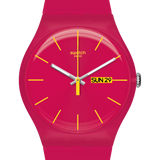SUOR704 Reloj Swatch Rubine Rebel de dama pulsera de caucho