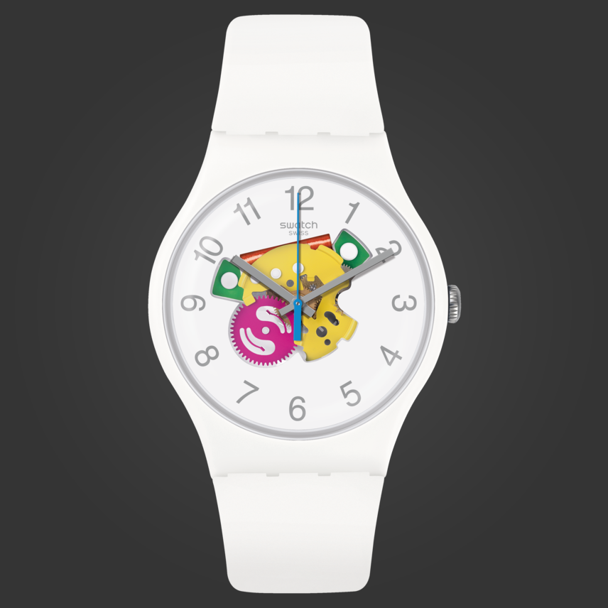 SUOW148 Reloj Swatch Candinette de hombre pulsera de caucho 41 mm