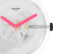 SUOW172 Swatch Snow Blur de dama pulsera de caucho