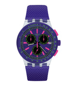 SUSK400 Reloj Swatch Purp-Lol de señorita correa de resina
