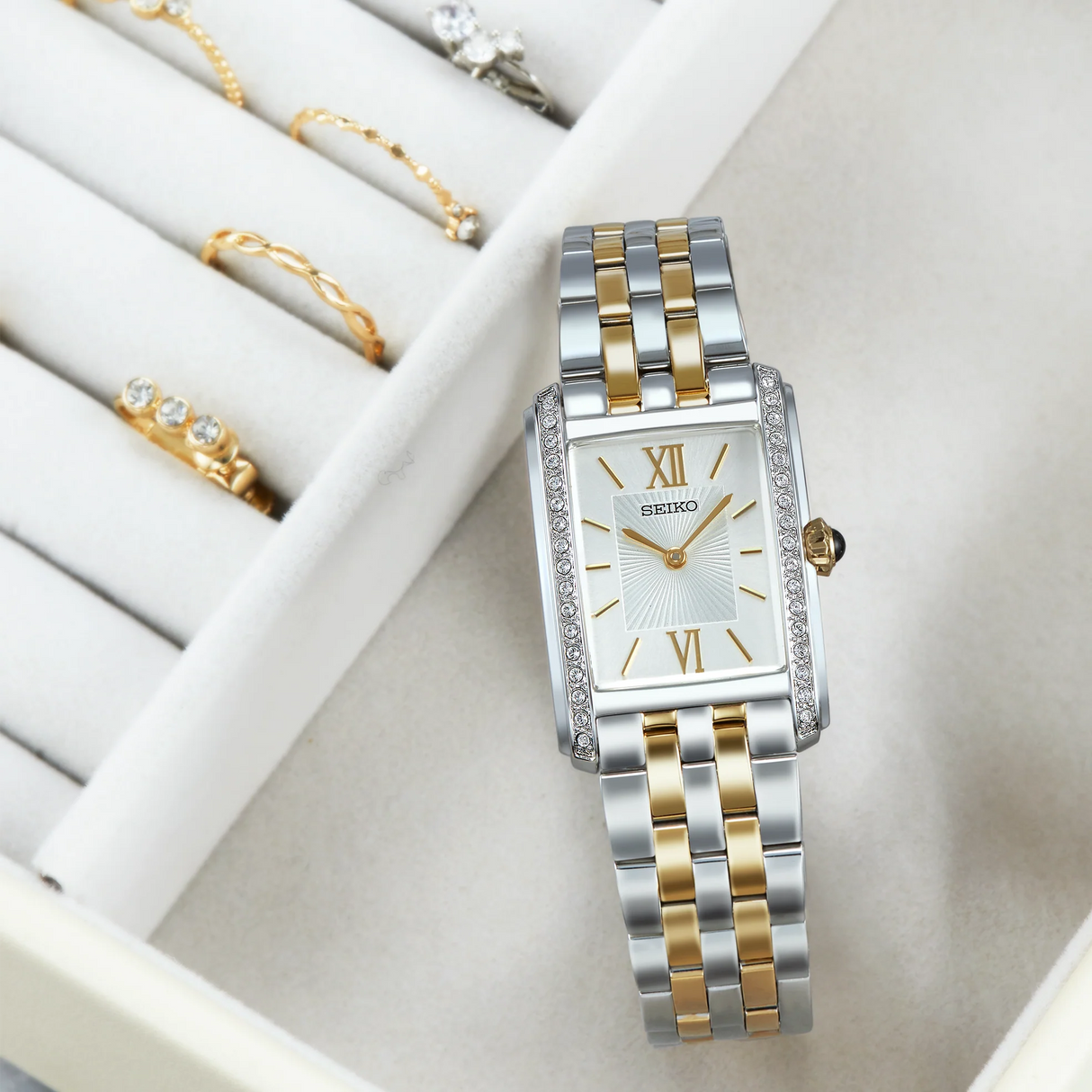 SWR093P1 Reloj Seiko de dama pulsera de metal