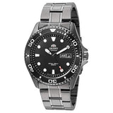 TAA02003B Reloj Orient Ray Raven de hombre correa de acero inoxidable