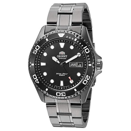 TAA02003B Reloj Orient Ray Raven de hombre correa de acero inoxidable