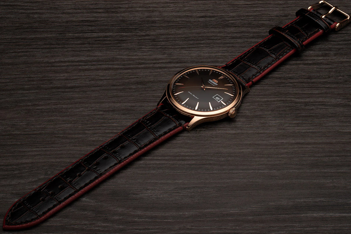 TAC08001T Reloj Orient Bambino de caballero pulsera de cuero