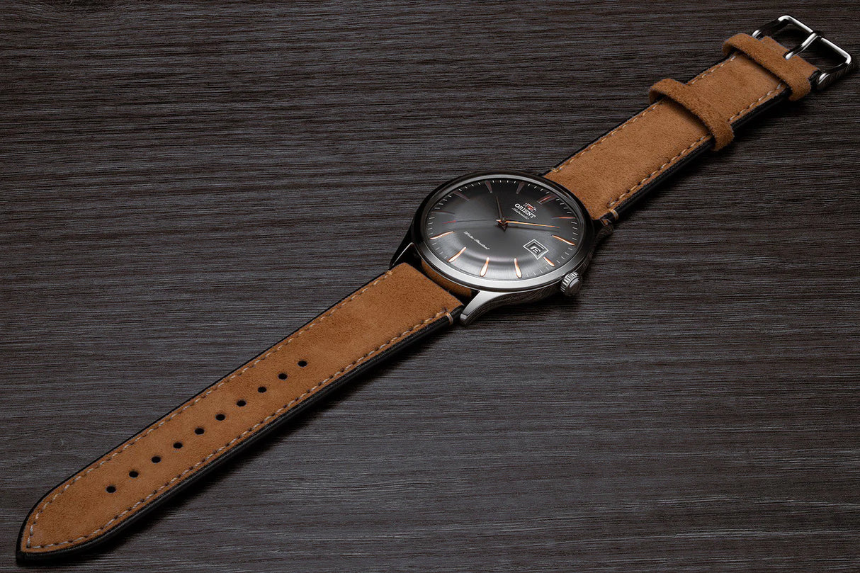 TAC08003A Reloj Orient Bambino de hombre pulsera de cuero