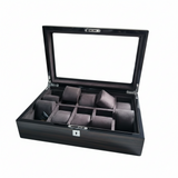 TC-007 Caja de almacenamiento para relojes 10 compartimientos