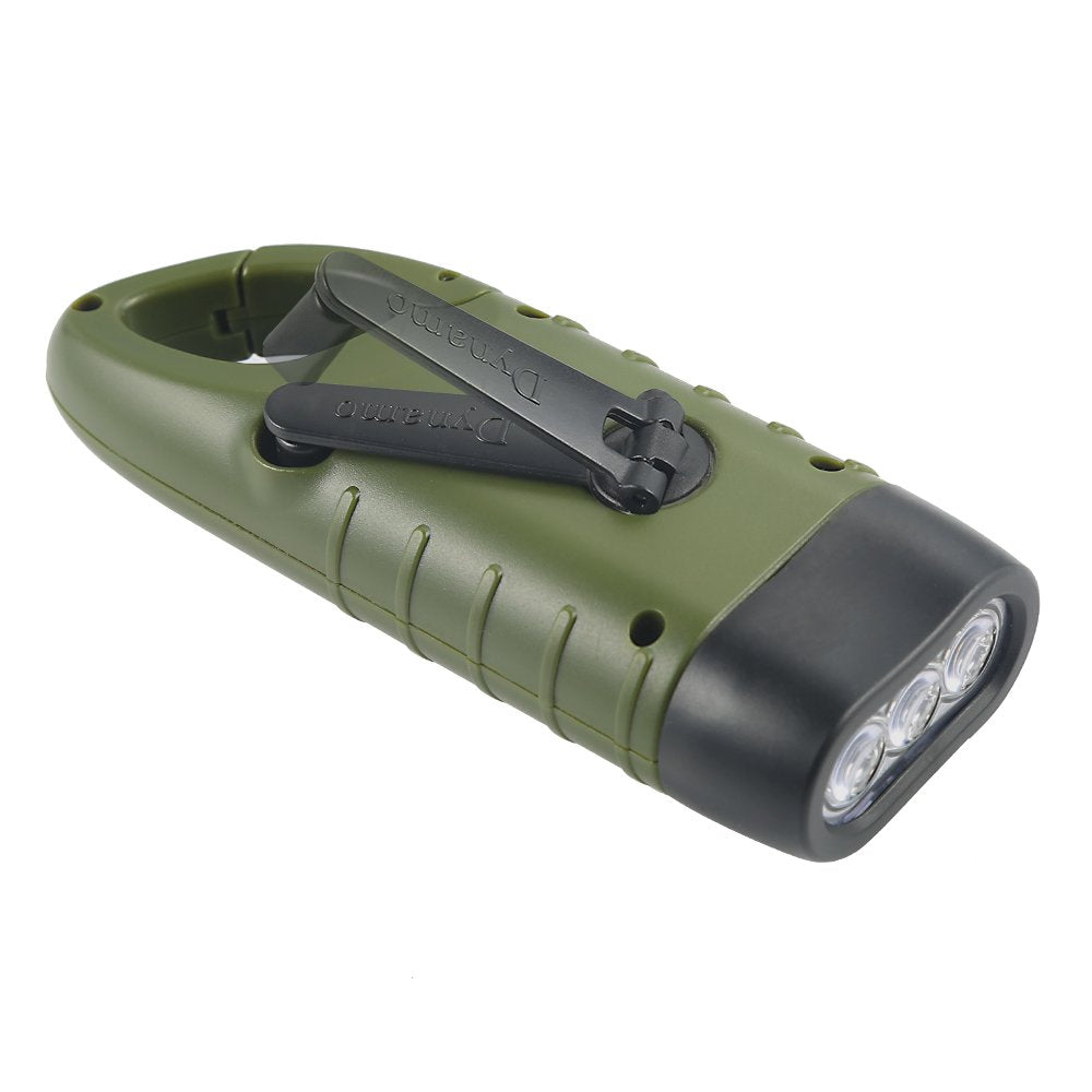 TS-FL1142 Linterna Solar de Manivela Mini Linterna LED Recargable de Emergencia