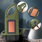 TS-FL1142 Linterna Solar de Manivela Mini Linterna LED Recargable de Emergencia