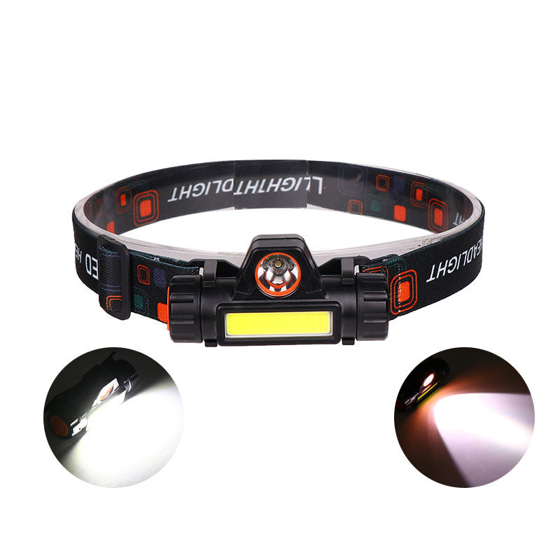 TS-HL098 Mini linterna frontal con batería integrada