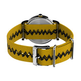 TW2R41100 Timex Reloj Unisex Charlie Brown Peanuts Snoopy Pulsera de Tela