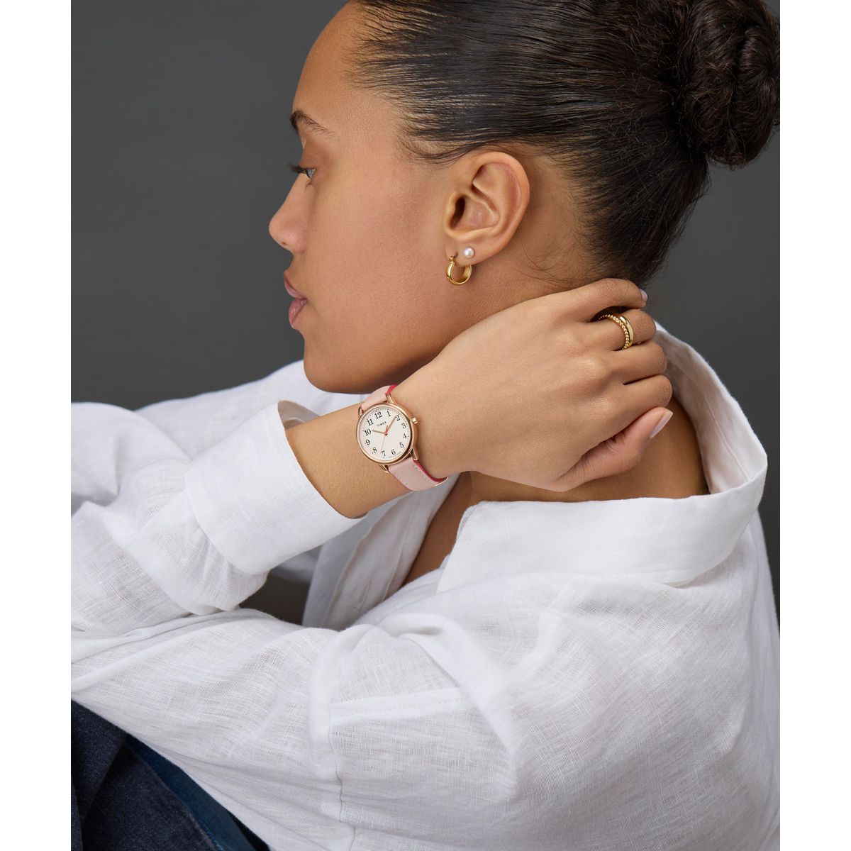 TW2R62800 Reloj Timex Easy Reader para Mujer 30 mm Banda de Cuero