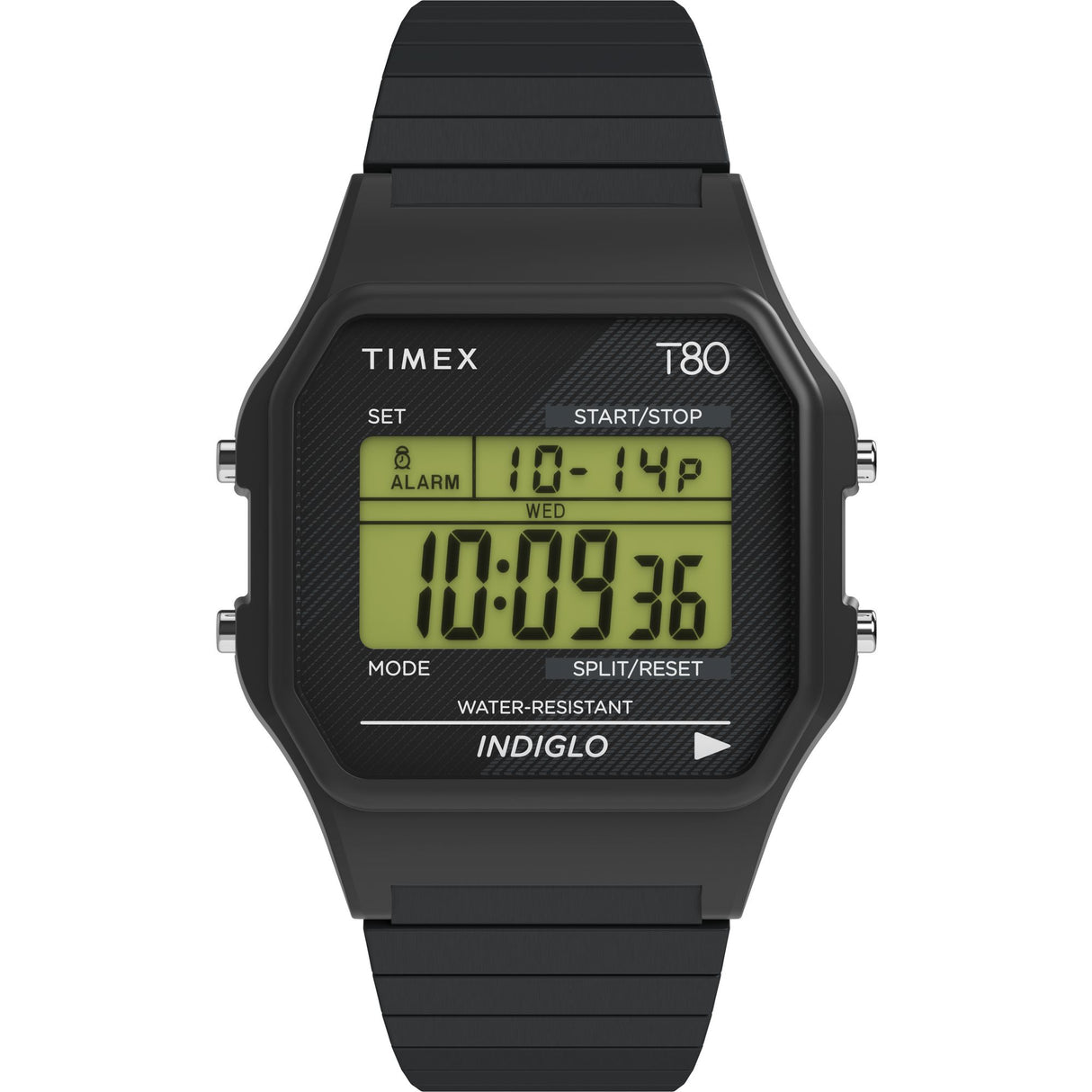 TW2R67000 Reloj Timex T80 unisex correa de acero inoxidable 34 mm