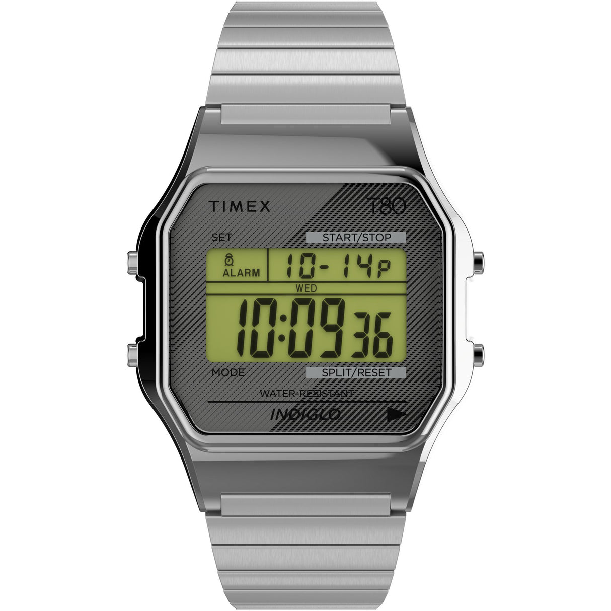 TW2R79100 Reloj Timex T80 unisex correa de metal 34 mm