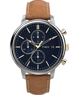 TW2U39000 Reloj Timex Chicago Cronógrafo de hombre correa de piel