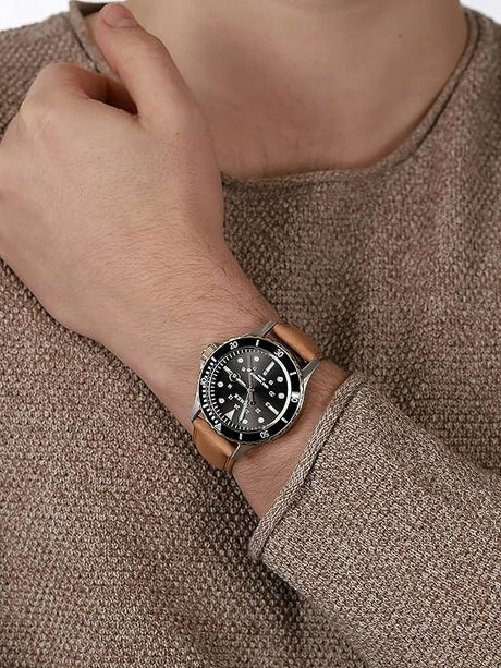 TW2U55600 Reloj Timex Navi XL de caballero correa de piel