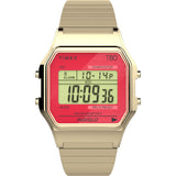 TW2V19200 Reloj Timex T80 unisex correa de metal 34 mm