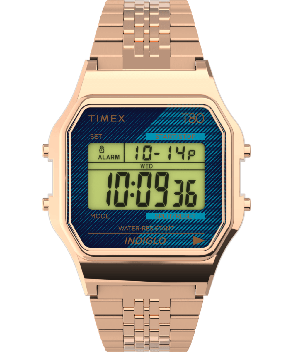 TW2V19600 Reloj Timex T80 unisex correa de metal 34 mm