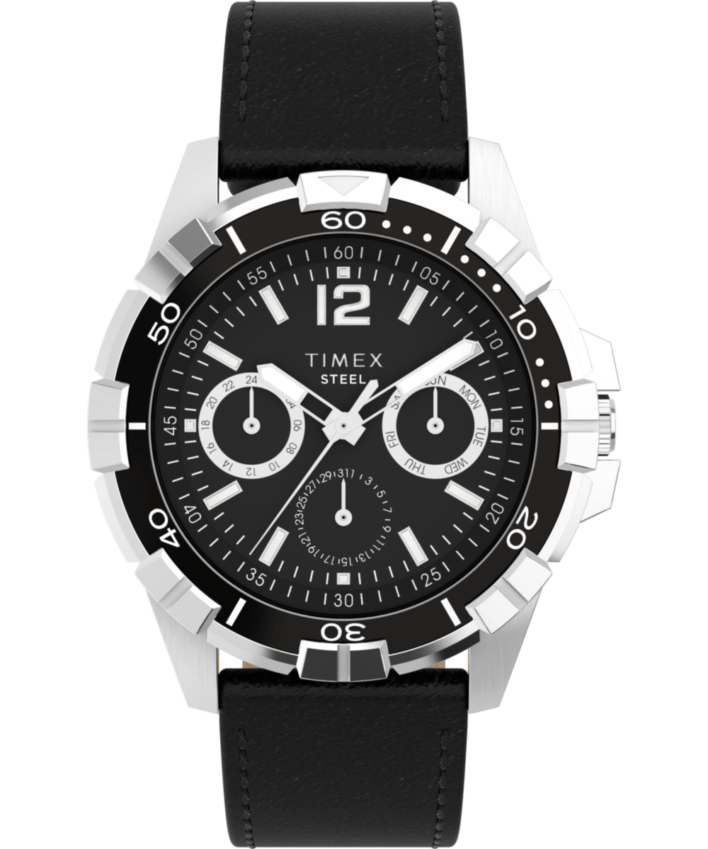 TW2V79100 Reloj Timex Premium Showcase de hombre pulsera de cuero 45 mm
