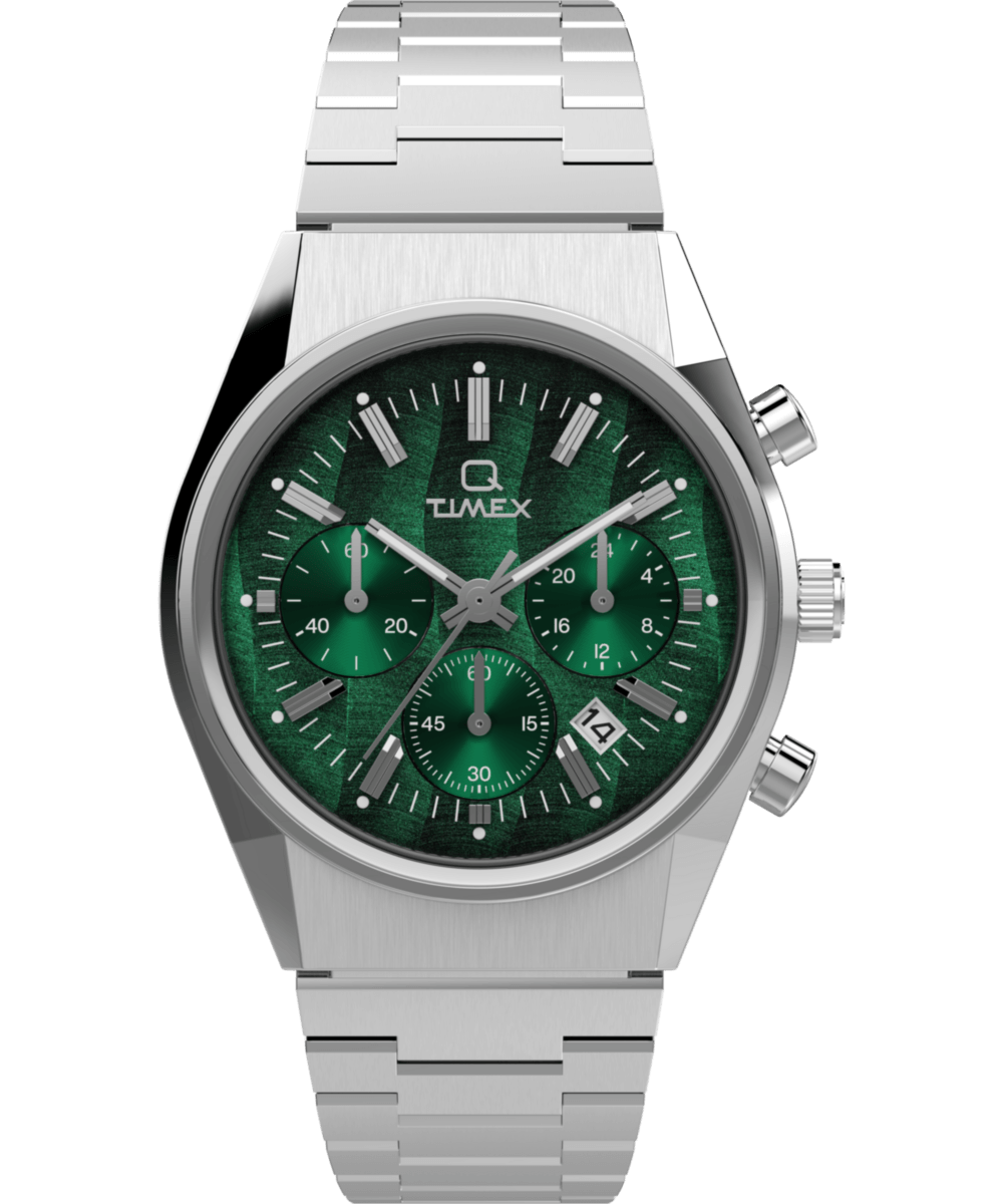 TW2W33600 Reloj Timex Q Falcon Eye de caballero banda de metal 40 mm