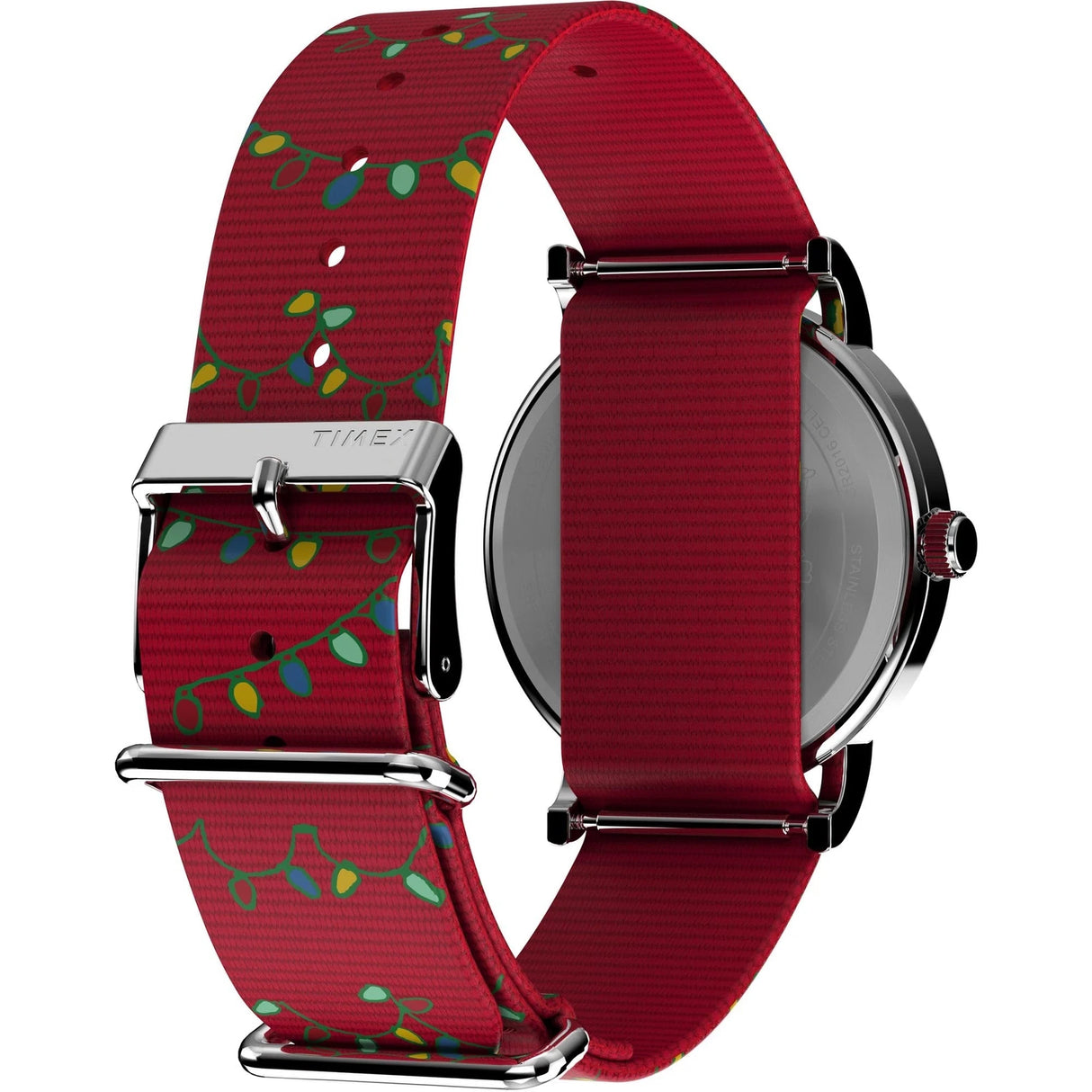 TW2W80800 Reloj Timex x Peanuts Holiday Unisex pulsera de tela 38 mm