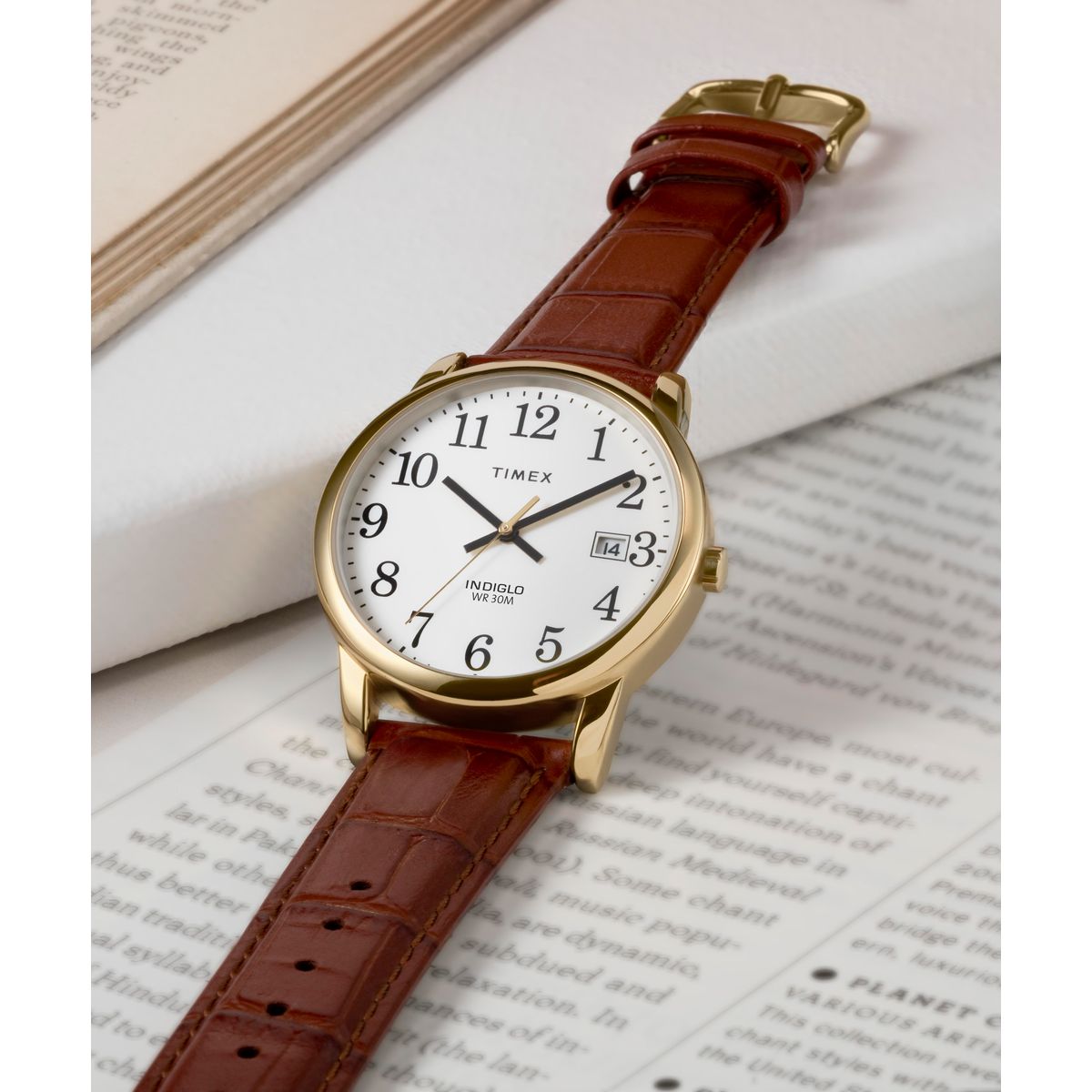 TW2W95500 Reloj Timex Easy Reader de hombre correa de cuero