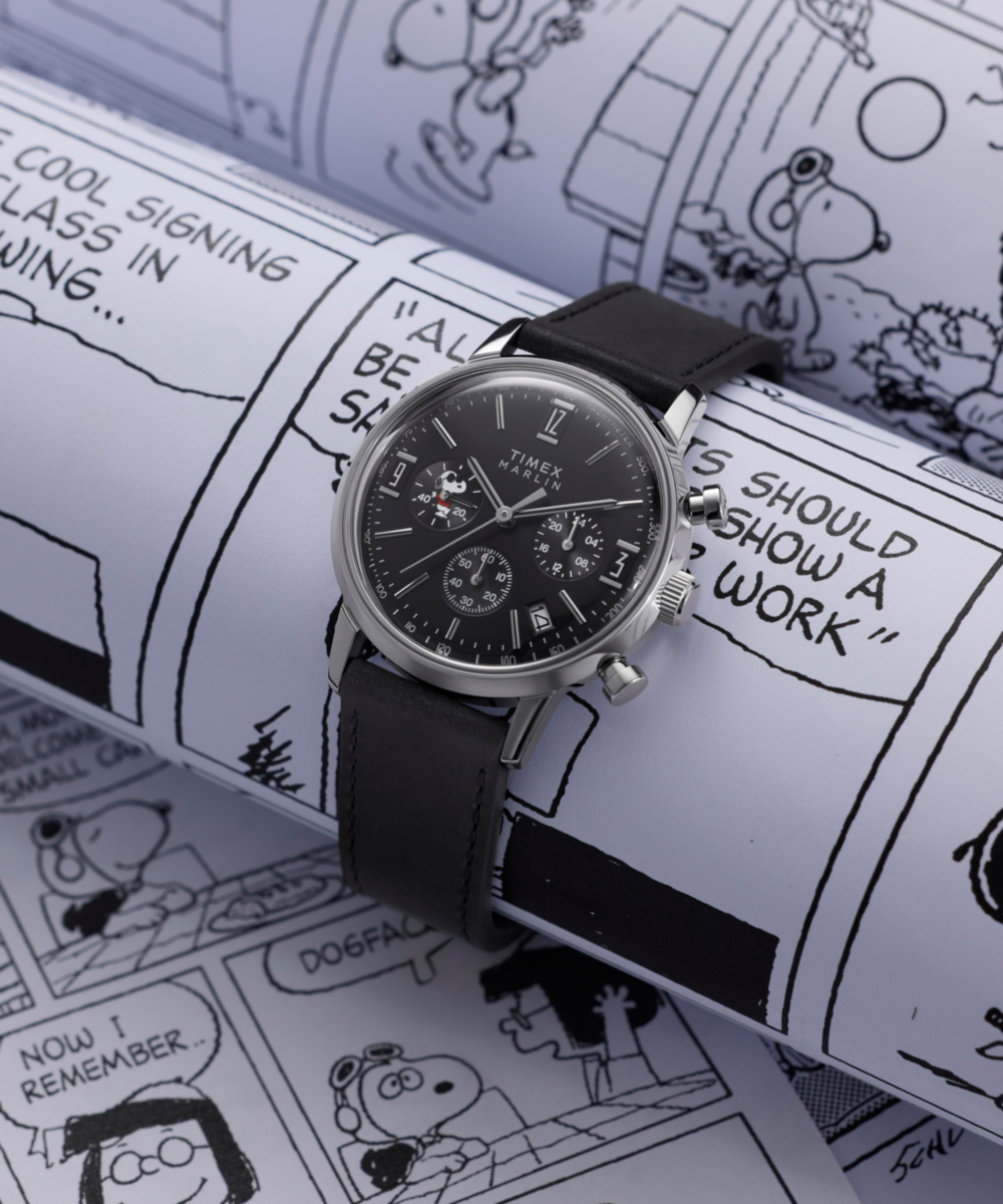 TW2Y48500 Reloj Timex Marlin x Peanuts de hombre banda de piel