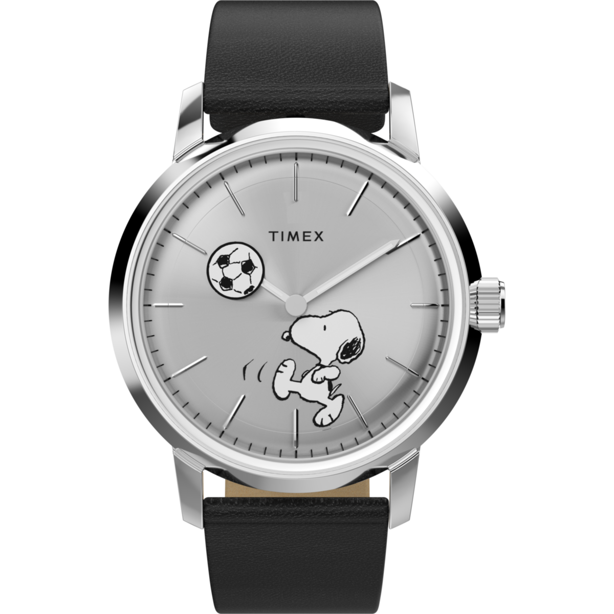 TW2Y53800 Reloj Timex Marlin Soccer Snoopy de hombre correa de piel