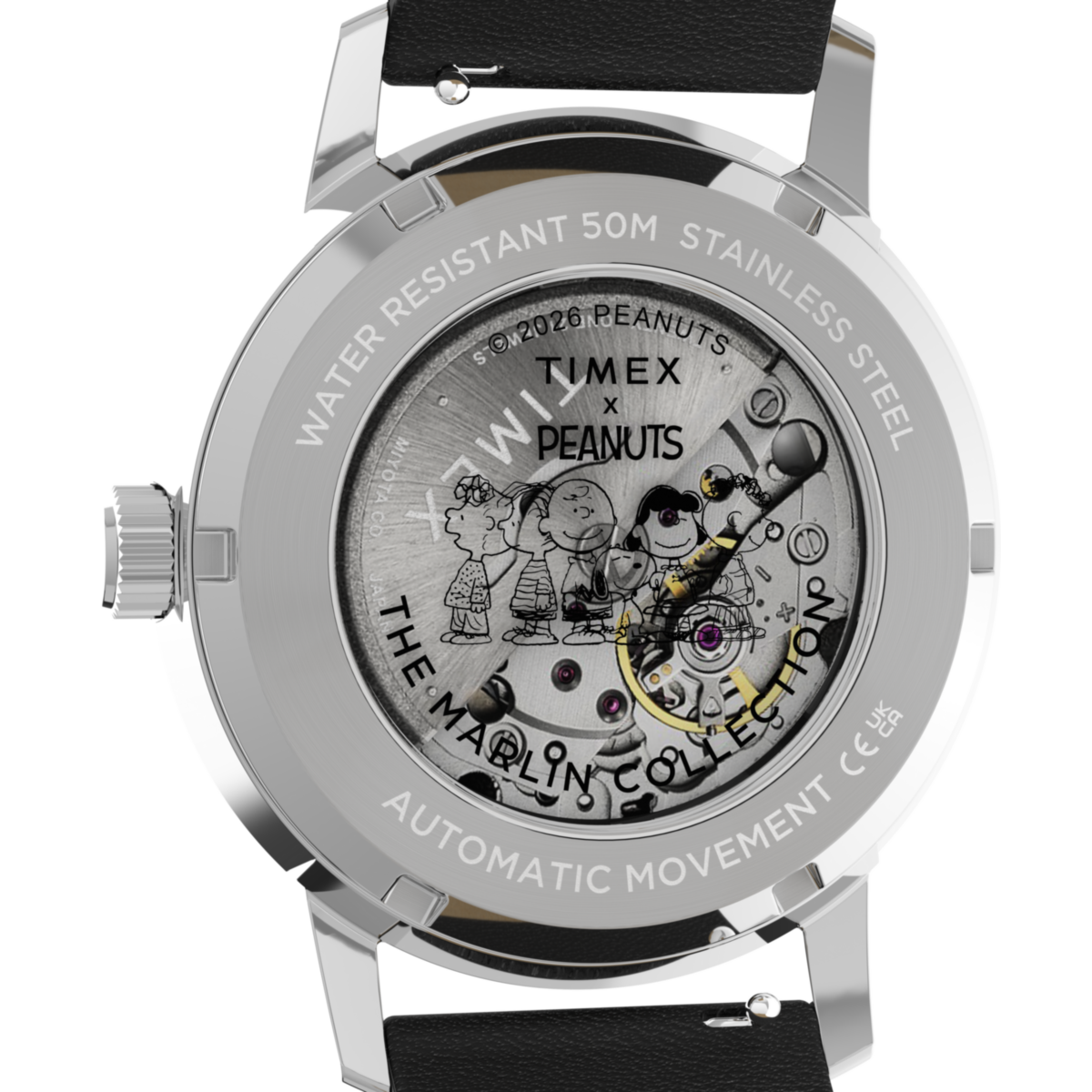 TW2Y53800 Reloj Timex Marlin Soccer Snoopy de hombre correa de piel