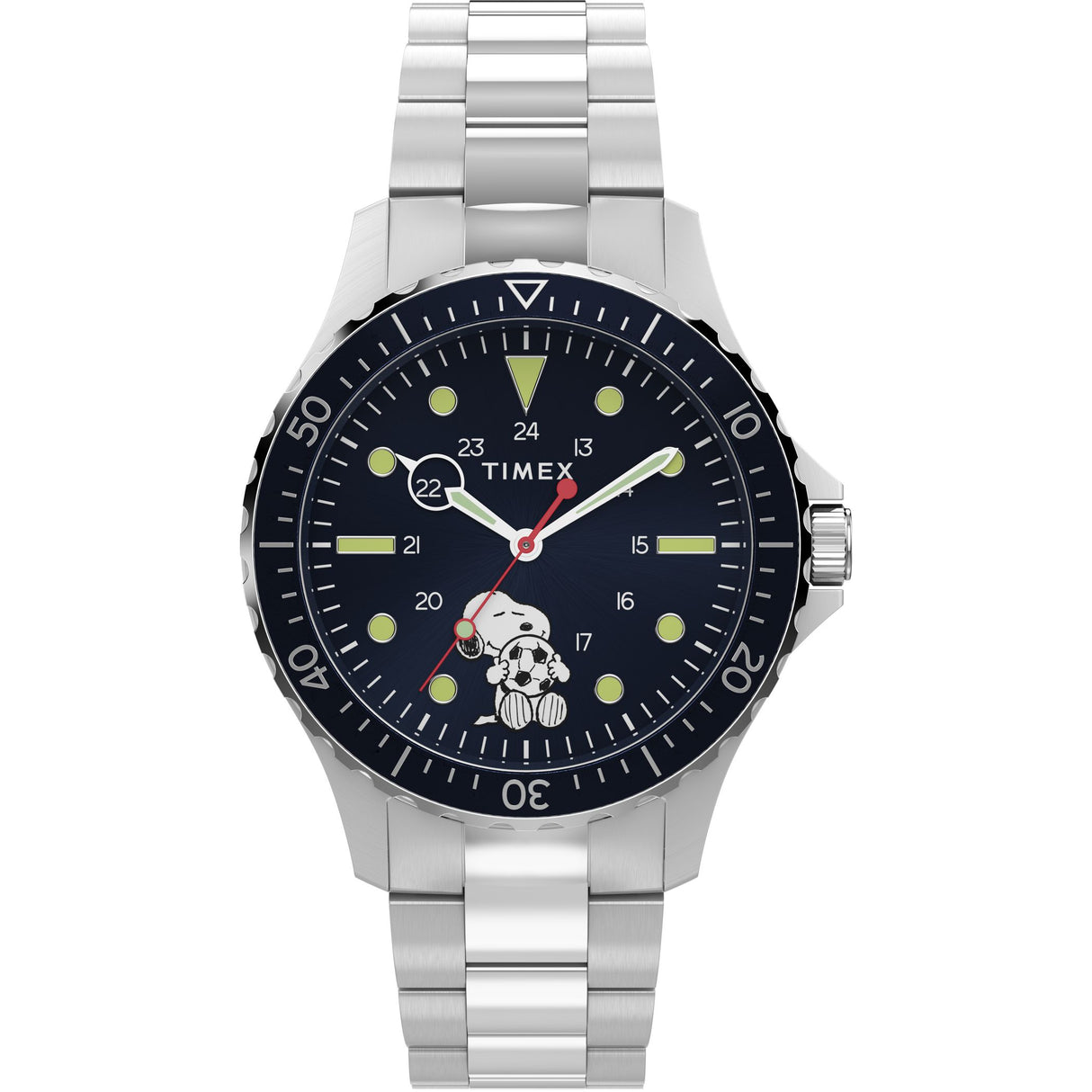 TW2Y53900 Reloj Timex Snoopy Soccer de hombre correa de metal