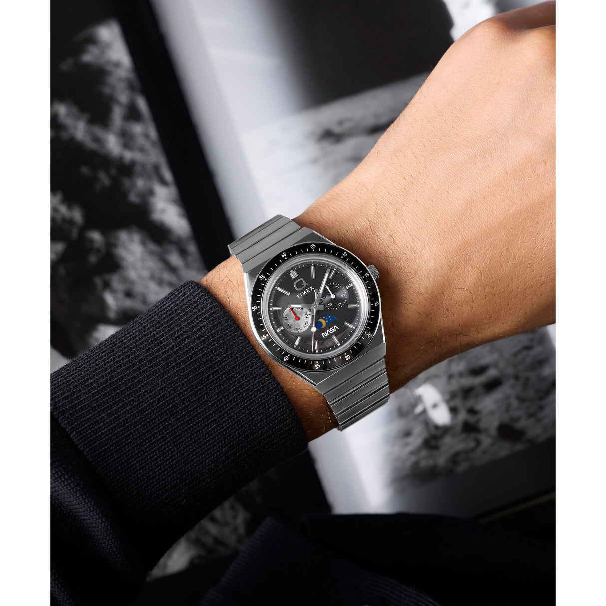 TW2Y56700 Reloj Timex Q NASA de hombre correa de metal