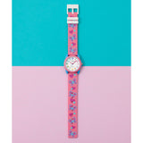TW2Y59700 Reloj Timex Teacher Corazon y mariposas infantil banda de silicona