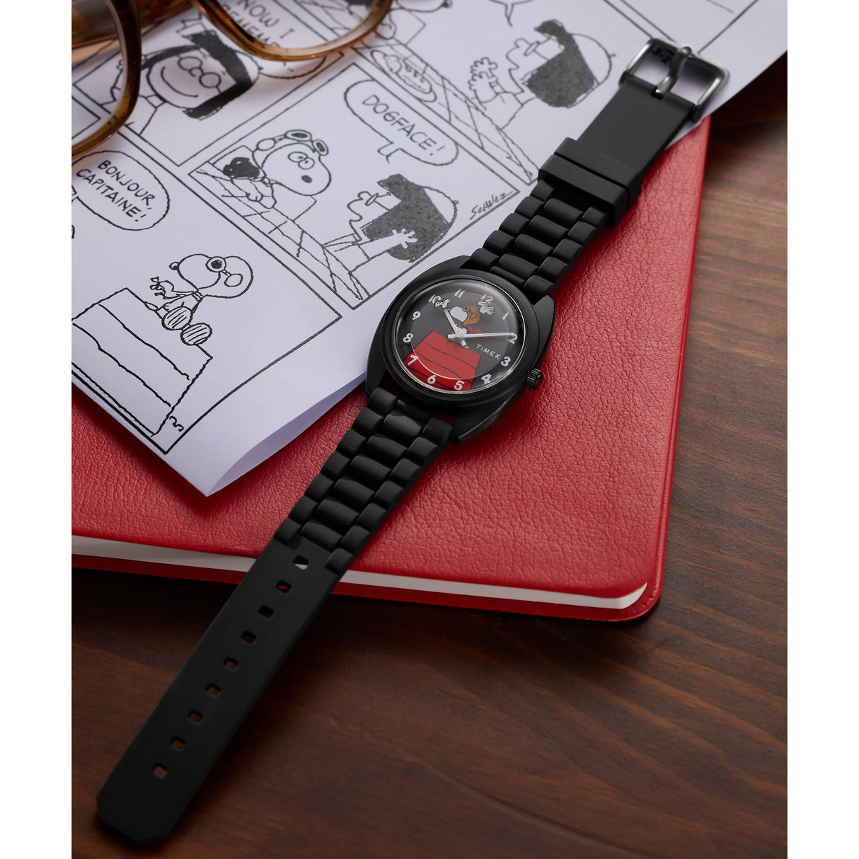 TW2Y70900 Reloj Timex X Peanuts 1979 de hombre correa de caucho