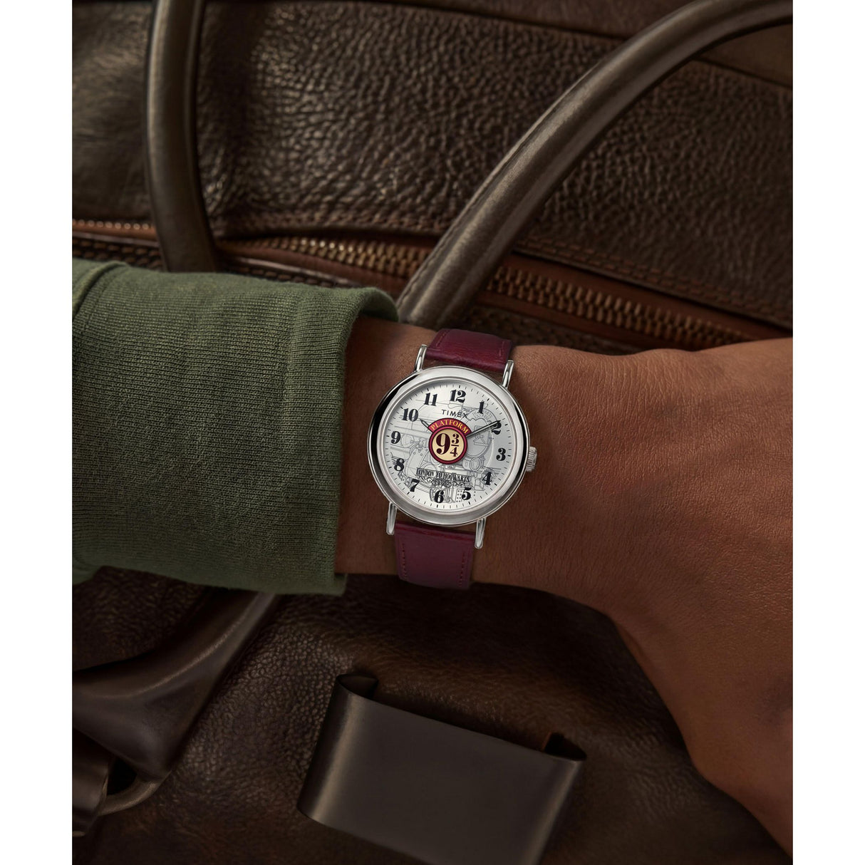 TW2Y76200 Reloj Timex X Harry Potter Weekender Platform 9¾ unisex correa de cuero