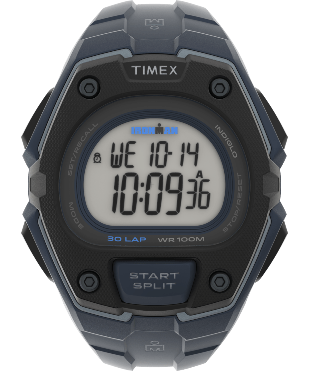 TW5M48400 Reloj Timex Ironman Digital para Caballero con Correa de Caucho 45 mm