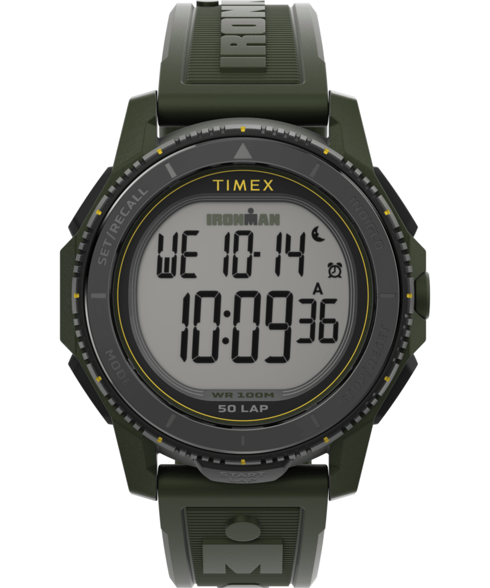TW5M58000 Reloj Timex Ironman Digital Adrenaline de hombre pulsera de caucho 46 mm