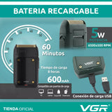 V-353 Afeitadora Eléctrica Profesional Recargable de Única Cuchilla para Hombre