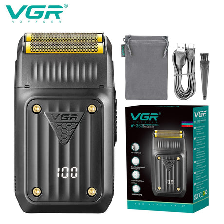 V-363 Rasuradora inalámbrica recargable por USB pantalla LED