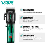 V-654 VGR Hair Trimmer - Máquina de Corte de Pelo Profesional Recargable