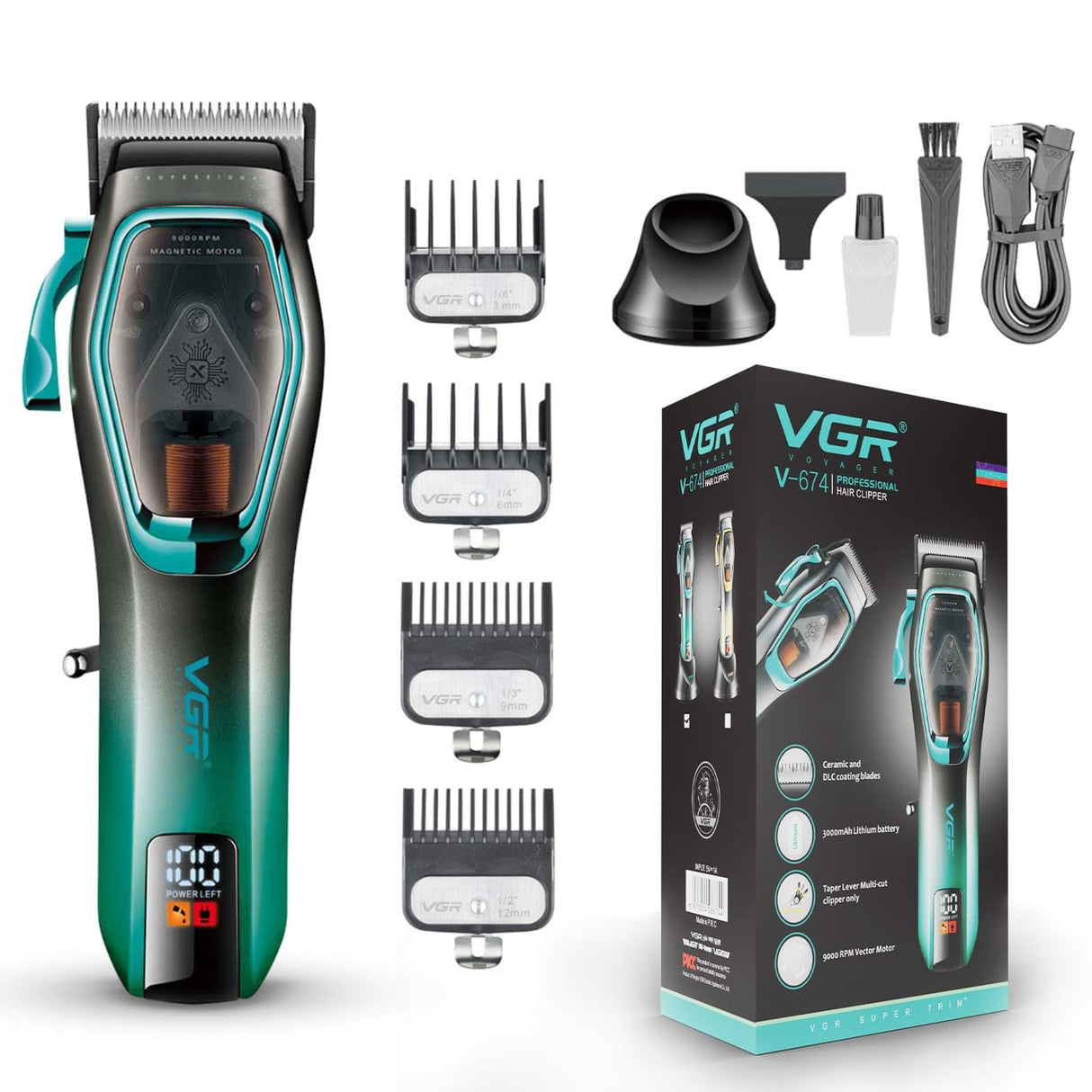 V-674 Rasuradora Profesional libre de cables VGR